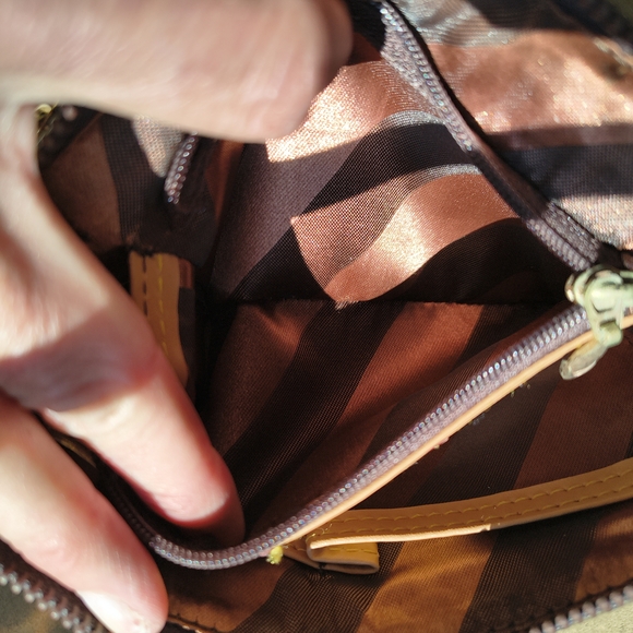 Brown Monogram Shoulder Bag - Picture 4 of 11